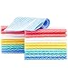 JEBBLAS Cleaning Towels - Reusable Dish Cloths, Absorbent Wipes, Dry Quickly - 60 Sheets, 5 Colors
