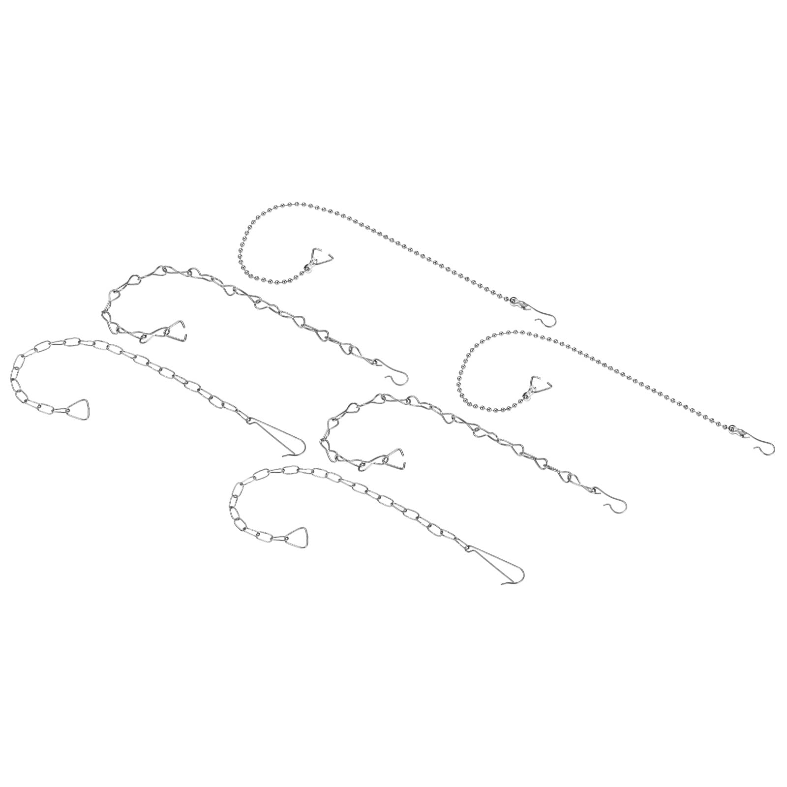 YOKIVE 2 Set Toilet Flapper Chain, 304 Stainless Steel Toilet Flapper Lift Chain Replacement, Great for Toilet Flappers (Silver, 3 Styles)