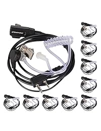 Zastone 2 pines Covert acústica aire auricular para radio de dos vías Kenwood Puxing Pofung Baofeng UV-3R Plus UV-5R UV-5RA 888S (paquete de 10)