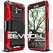 Evocel Generation Series Phone Case Compatible with Kyocera Hydro View (C6742), Hydro Reach (C6743), Hydro Shore featuring HD Screen Protector and Belt Clip Holster, Red