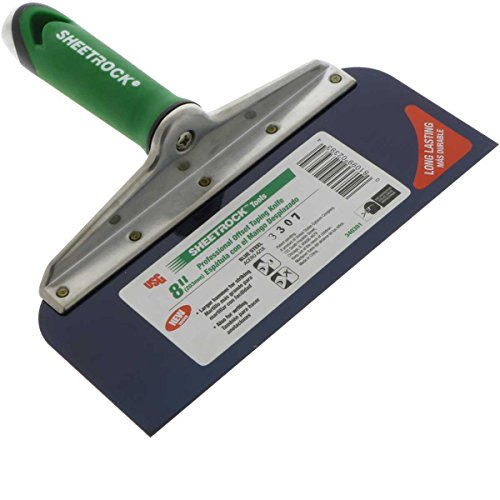 USG Sheetrock Offset Drywall Taping Knife - Blue Steel Blade (8-Inch)