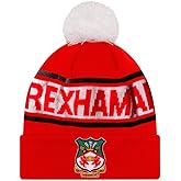 Wrexham AFC Red Pom Beanie, Red, One Size