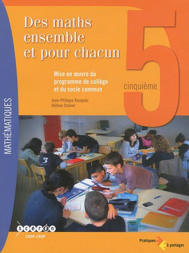 Des  maths ensemble et pour chacun, 5e