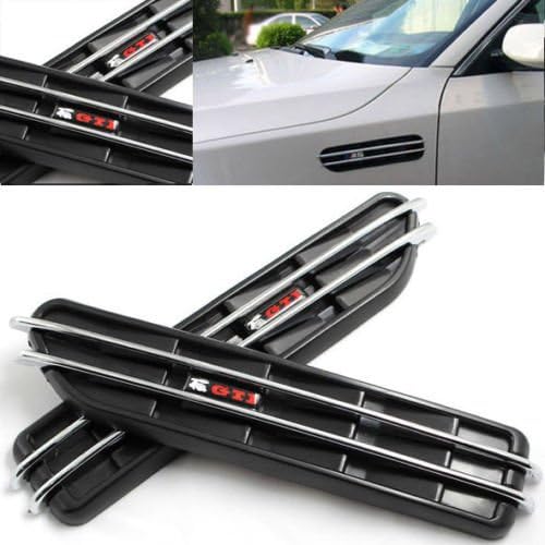 dilei 2x Car Body Side Vent Modified Shark Gills Decoration Sticker For VW GTI Auto
