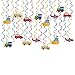 30 PCS Transportation Birthday Party Hanging Swirl Decorations Car Theme Birthday Party Supplies Vehicles Party Spiral Supplies for Boys Baby Shower Party Ceiling Decor Mix of Car Bus Train Plane Ship