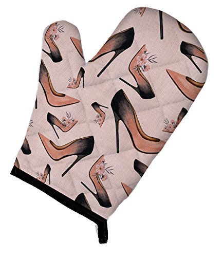 Caroline's Treasures BB7504OVMT Watercolor Fashion Diva Shoes Decorated Oven Mitt, 12" x 8.5", Multicolor