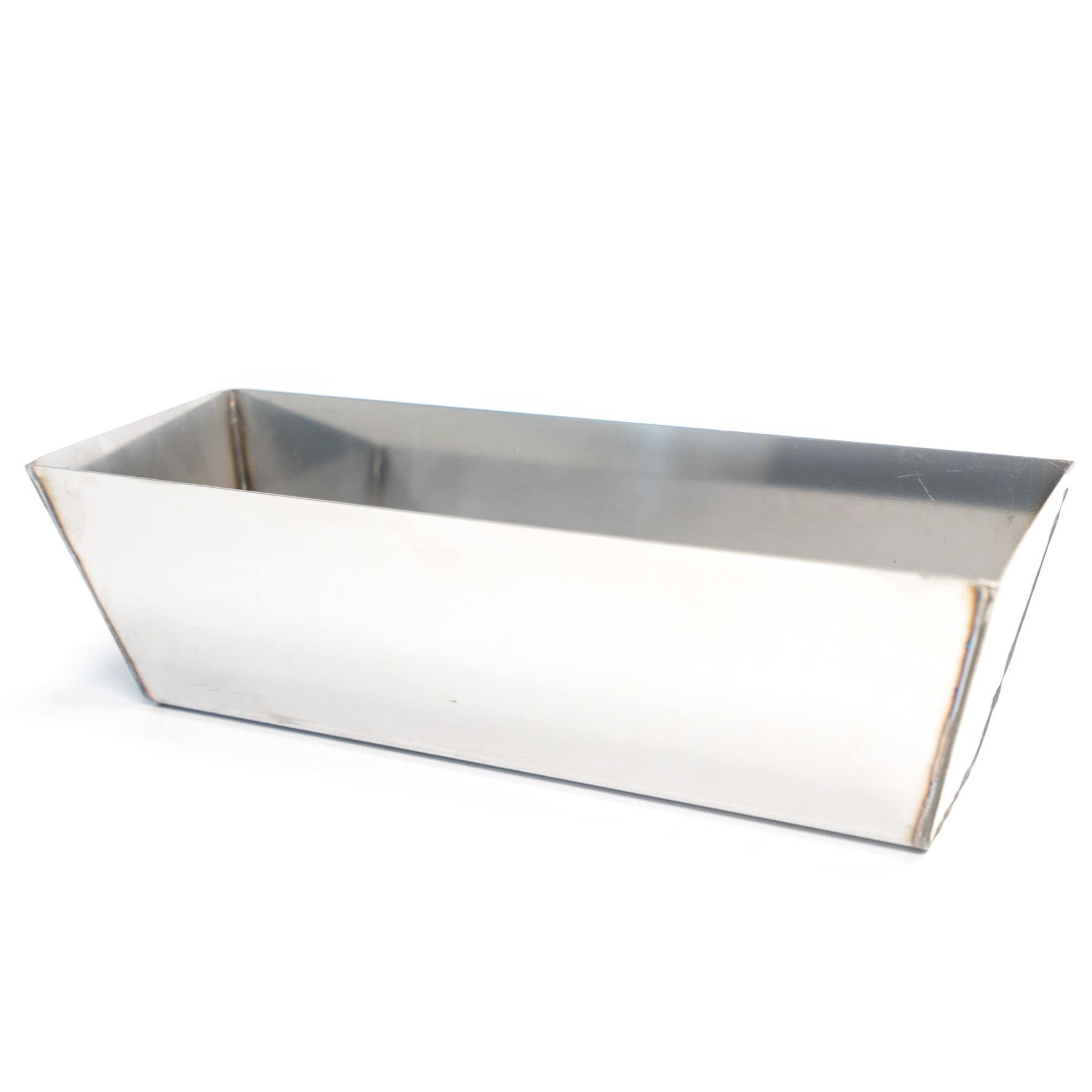 Toolty Plasterers Mud Pan Stainless Steel - 315mm - 12" - for Mixing Plastering Grounting - Welded - DIY