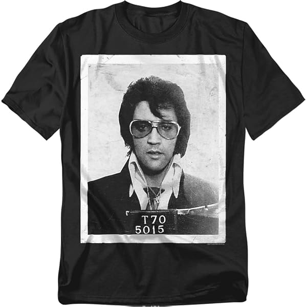 Elvis Presley Shirt Slim Fit V-Neck TCB Athletic Heather T-Shirt...