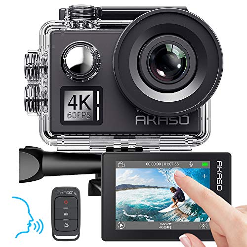 AKASO-Cmara-Deportiva-WiFi-4K60fps-20MP-Cmara-de-accin-con-Pantalla-Tctil-Control-de-Voz-Cmara-acuatica-Sumergible-40M-EIS-8X-Zoom-Control-Remoto-2-Bateras-Multi-Accesorios-V50-Elite