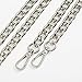 Symuitrc 10MM Width Iron Flat Chain Strap Handbags Replacement Chains for Wallet Clutch Satchel Tote Bag Length 51