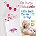 Kegel Balls Exercise Weights for Women - Pelvic Floor Strengthening Device - Silicone Ben Wa Balls for Beginner and Advanced Tightening and Bladder Control Post Pregnancy - Bonus Exercise Ball