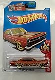 NEW 2016 Hot Wheels '66 FORD 427 FAIRLANE (Orange) K-Mart Exclusive 5/10 HW Flames 95/250