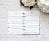 Notes Sheets for Mini Happy Planner, Refill Pages