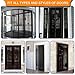 Magnetic Screen Door with Heavy Duty Mesh Curtain and 26 Magnets from Top to Bottom Frame Hook & Loop Fits Doors Up to 39