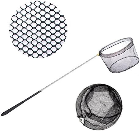 Fishing Net Safe Catch &amp; Release Fish Landing Net | Telescoping &amp; Non-Slip Rubber Handle, Deep Net &amp; Stainless Steel Rod | For Aquarium, Lakes, Ponds, Saltwater &amp; Fly Fish, Kayak, Boat &amp; More