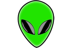 WCRAZYE Green Alien Brooch Pin for Women Girls Cute Funny Enamel Cartoon Universe Spaceship Alien Head Brooches UFO Alloy Pins Badge for Backpacks Planet Pins for Jackets