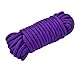 MASY 10m 32 Feet Long Rope Natural Soft Cotton Ropes Durable Strap 7mm Thickness,Purple