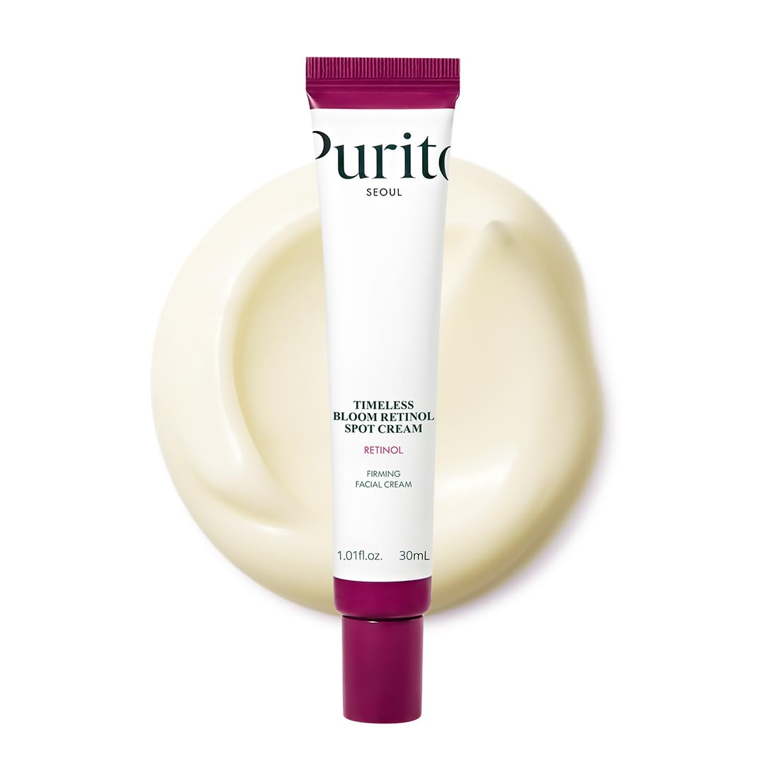 PURITO SEOUL Timeless Bloom Retinol Spot Cream, Korean Jeju Hydrangea, for Sensitive Skin, Retinol Cream, Wrinkle Reduction, Anti Aging Face Cream, K-Beauty, 30ml 1fl.oz