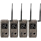 Cuddeback CuddeLink Cap Wireless Dual Flash Game Trail Cameras Remote Network (3 Pack)