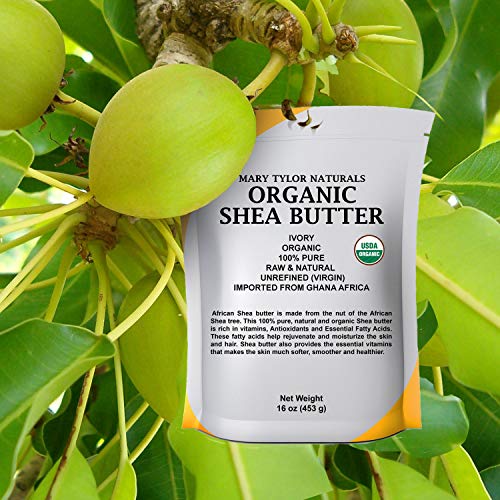 Organic Shea butter 2 lb — USDA Certified by Mary Tylor Naturals — Raw