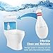 Haphome 1554 New Generation Toilet Bowl Cleaner！Natural Antibacterial Disinfectant Scrub-Free Automatic Bathroom and Tank Cleaning System Bleach, m, White