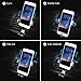 Cell Phone Holder for Car, BlueFit Car Phone Mount Air Vent, One Touch and Auto-Clamping for iPhone X 8/8s 7 Plus 6s Plus 6 SE Samsung Galaxy S8 Edge S7 S6 Note 8 5 and More Smartphone- Silver