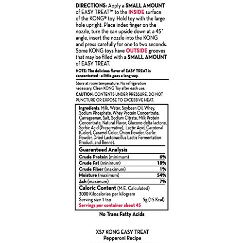 KONG Easy Treat Pepperoni Spreadable Dog Treat Paste for Lick Mats