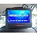 Car Headrest Mount Holder DVD Player Case for 7 Inch Swivel & Flip Style Portable DVD Player,Black