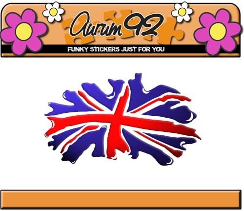 Aurum92 UK Splat Flag Sticker - Union Jack Flag