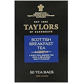 TAYLORS OF HARROGATE, Tea; Scottish Breakfast - 50 Teabags, Pack of 6