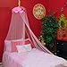 Canopy For Girls Bed Tent | Fairy Princess Pink Flower Mosquito Net | Indoor Outdoor Reading Nook Children Play House | Cute Bedroom Accessory Hanging Over Headboard Decor | Kids Twin or Baby Crib