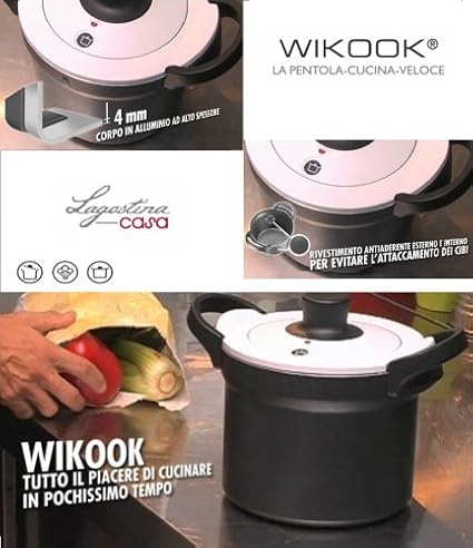 Pentola a pressione wikook induzione di lagostina Pentola a pressione wikook induzione di lagostina