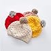 niceeshop(TM) Baby Infant Boy Girl Knit Crochet Rib Pom Pom Warm Beanie /Hat /Cap - Creamy-white