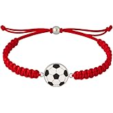 Soccer Bracelet, Soccer Jewelry, Adjustable Unisex Soccer Paracord Bracelets - Soccer Gift