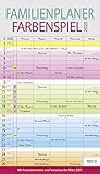 Familienplaner Farbenspiel 2020: Familienkalender, 5 breite Spalten, guter Überblick durch farblich by 