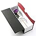 K_LUCKYI Dipped 24K Gold Rose with Gift Box is Unique Gift for Valentine's Day Mother's Day Christmas's Day Lover's Birthday Anniversary gifts With stand (Purple)