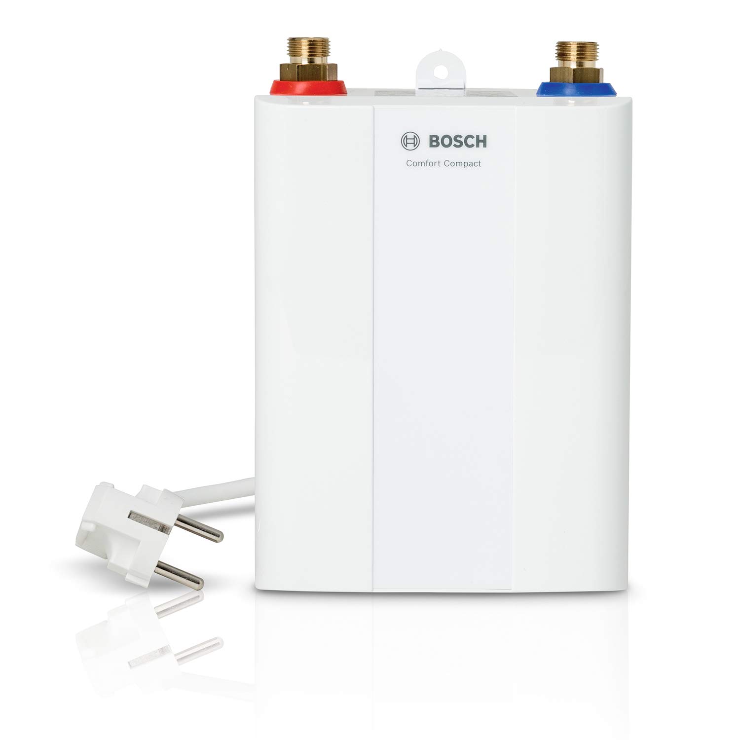 Bosch Tronic 4000 4 ET Electronic Small Instantaneous Water Heater Ready-to-Plug Compact Under-Desk Instantaneous Water Heater for Quick Assembly, Energy Class A, 3.6 kW