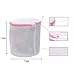 Set of 3 Extra Large Bra Wash Mesh Laundry Delicates Net Bag (A To D Cup) Reusable Travel Zip Up Machine Washable For Lingerie, Baby Socks, Underwear With Zipper(White) size: 3 Bra Wash Bag
