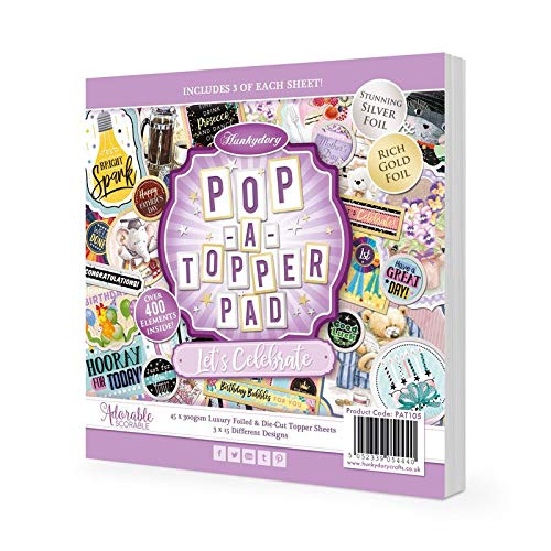Hunkydory Crafts Pop-A-Topper Pad - Let's Celebrate