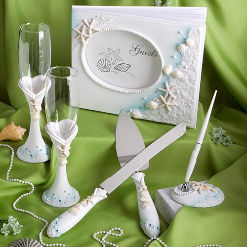 Finishing Touches Collection of beach themed wedding day accessories