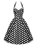 Luouse Classy Vintage Audrey Hepburn Style 1950's Rockabilly Swing Evening Dress