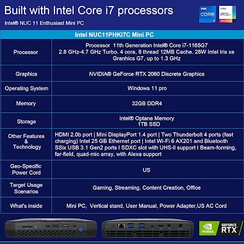 Mua Intel NUC 11 NUC11PHKi7CAA1 Phantom Canyon Gaming Computer,Intel ...