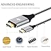 USB C to HDMI 4K@60HZ,KINGONE Braided Nylon Type C to HDMI Cable 6ft (Thunderbolt 3 Compatible) for 2017/2016 MacBook Pro, 2015 MacBook, 2017 iMac, Galaxy S8/S8+, LG G5, Google Chromebook and More