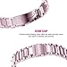 Oitom Stainless Steel Bands Compatilbe with Fitbit Charge 2,Premium Stainless Steel SS Metal Replacement Watch Band Strap for Smart Fitness Watch(Sakura Pink)
