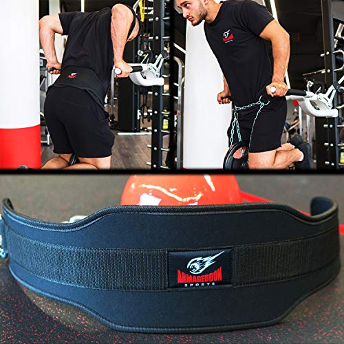 Armageddon Sports Premium Pull Up Weight Lifting Belt Dip Belt with