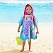 LALIFIT Little Mermaid 100% Cotton Hooded Towel for 2-6 Years Girls Boys Bath Beach Pool Towel,24 x 48 inches (Mermaid)