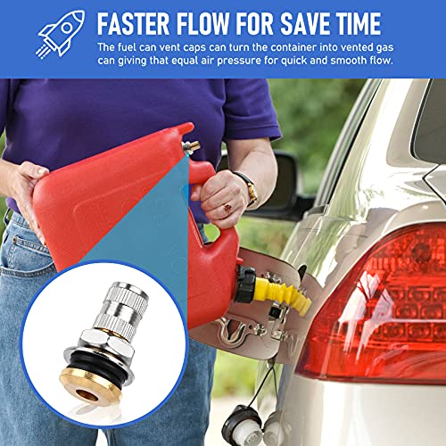 Gas Can Vent Caps 6 Pack Fuel Gas Tank Vent Caps Metal Gas Can