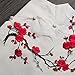 1 PCS Red Embroidered Plum Blossom Flower Patch Iron/Sew on Applique