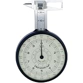 Presidium Gemstone Dial Gauge (PDG) | Analog Gem Measuring Tool with Carat Conversion for Diamonds, Ring Size Scale, 0&ndash;23mm Precision, Portable Jewelry Measuring Instrument