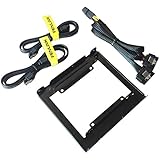 Fenlink 2.5 Inch to 3.5 Inch hard Disk SSD Drive Mounting Bracket Kit (Power and SATA Cables included)